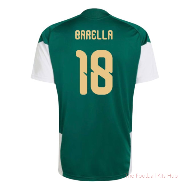 [SD] 2026/27 Italy Training Jersey (Green) (Barella 18)