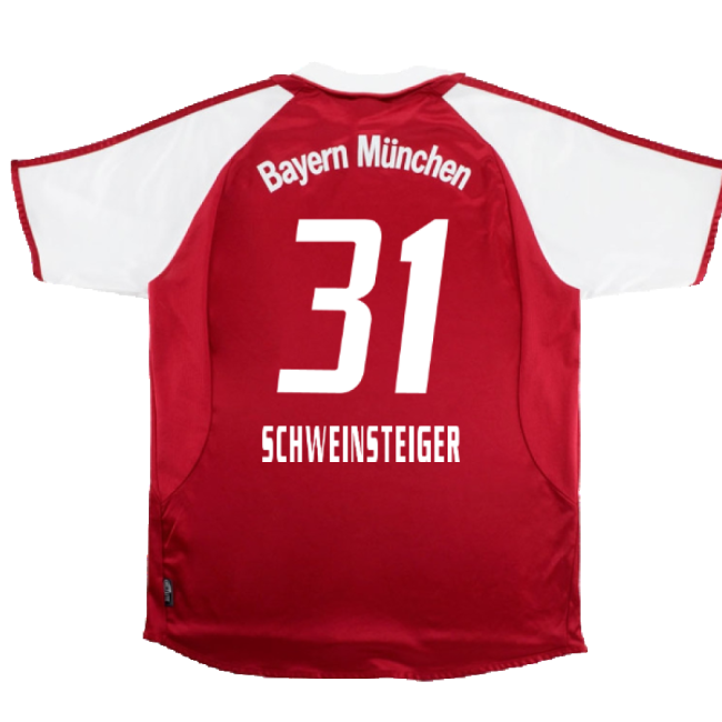 Bayern Munich 2003-04 Home Shirt ((Excellent) XL) (Schweinsteiger 31)