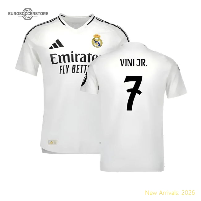 2024-2025 Real Madrid Authentic Home Shirt (Vini Jr. 7)