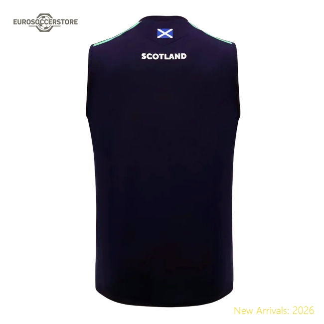 2024-2025 Scotland Rugby Training Vest (Navy) - Kids