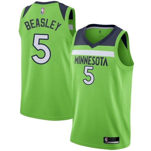 Nike Minnesota Timberwolves #5 Malik Beasley Green NBA Swingman Statement Edition Jersey Mens