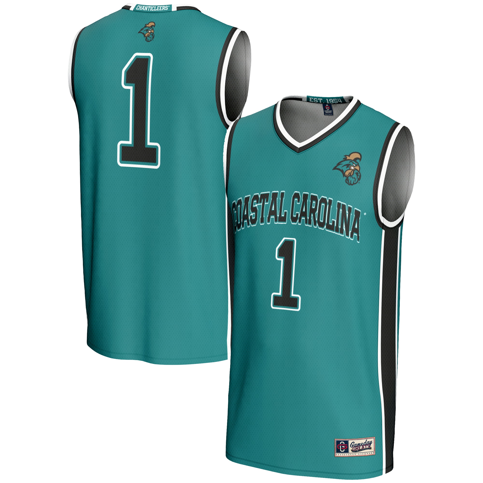 [NJP] Coastal Carolina Chanticleers GameDay Greats Youth Lightweight Basketball Jersey - Light Blue
