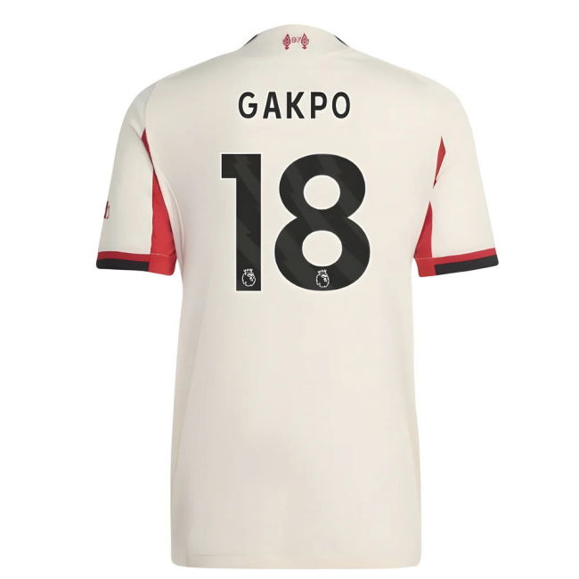 2025-2026 Liverpool Shirt (Gakpo 18) (Gakpo 18) | Official
