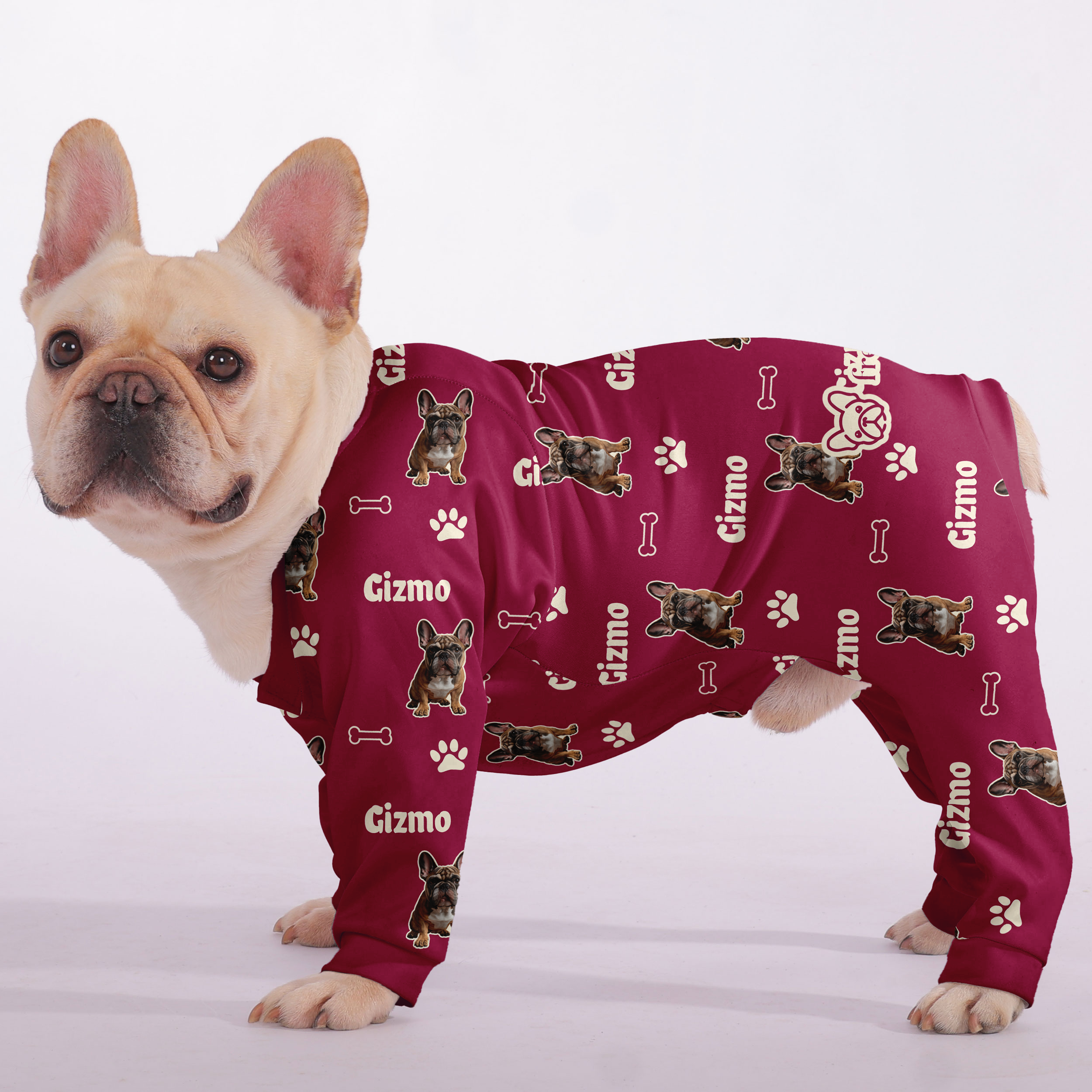 Rosie - Personalized French Bulldog Pajamas with Your Frenchie’s Name & Picture – Ultra-Soft, Cozy, and Adorably Unique