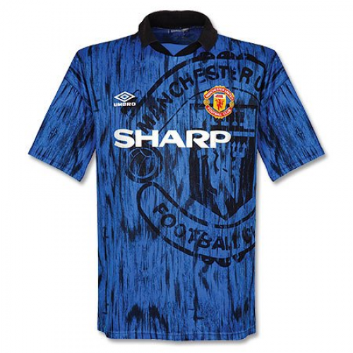 92-93 MANCHESTER UNITED AWAY RETRO SOCCER JERSEY SHIRT - Official