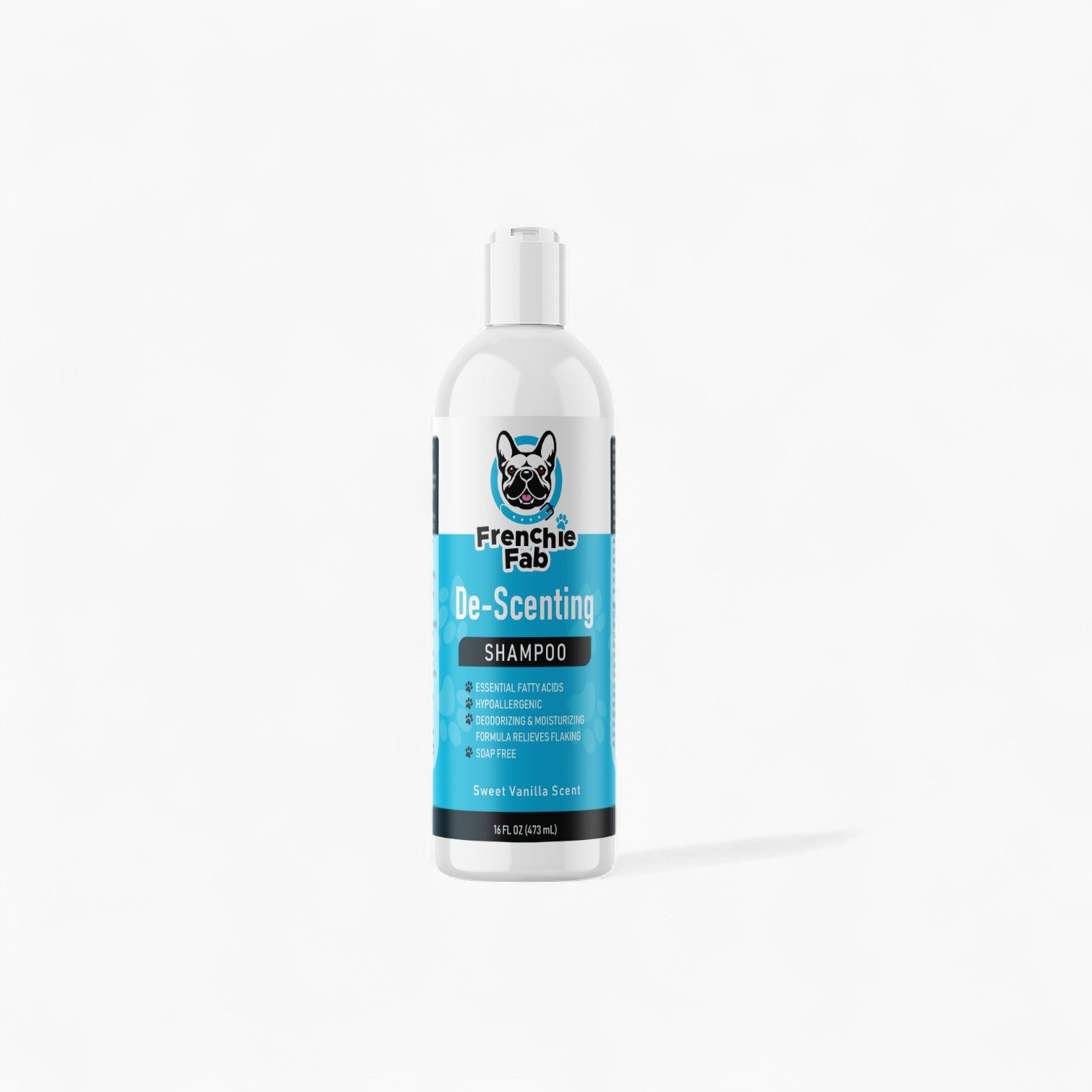 French Bulldog De-Scenting Shampoo – Hypoallergenic Odor-Control Conditioning Formula (Frenchie Fab)