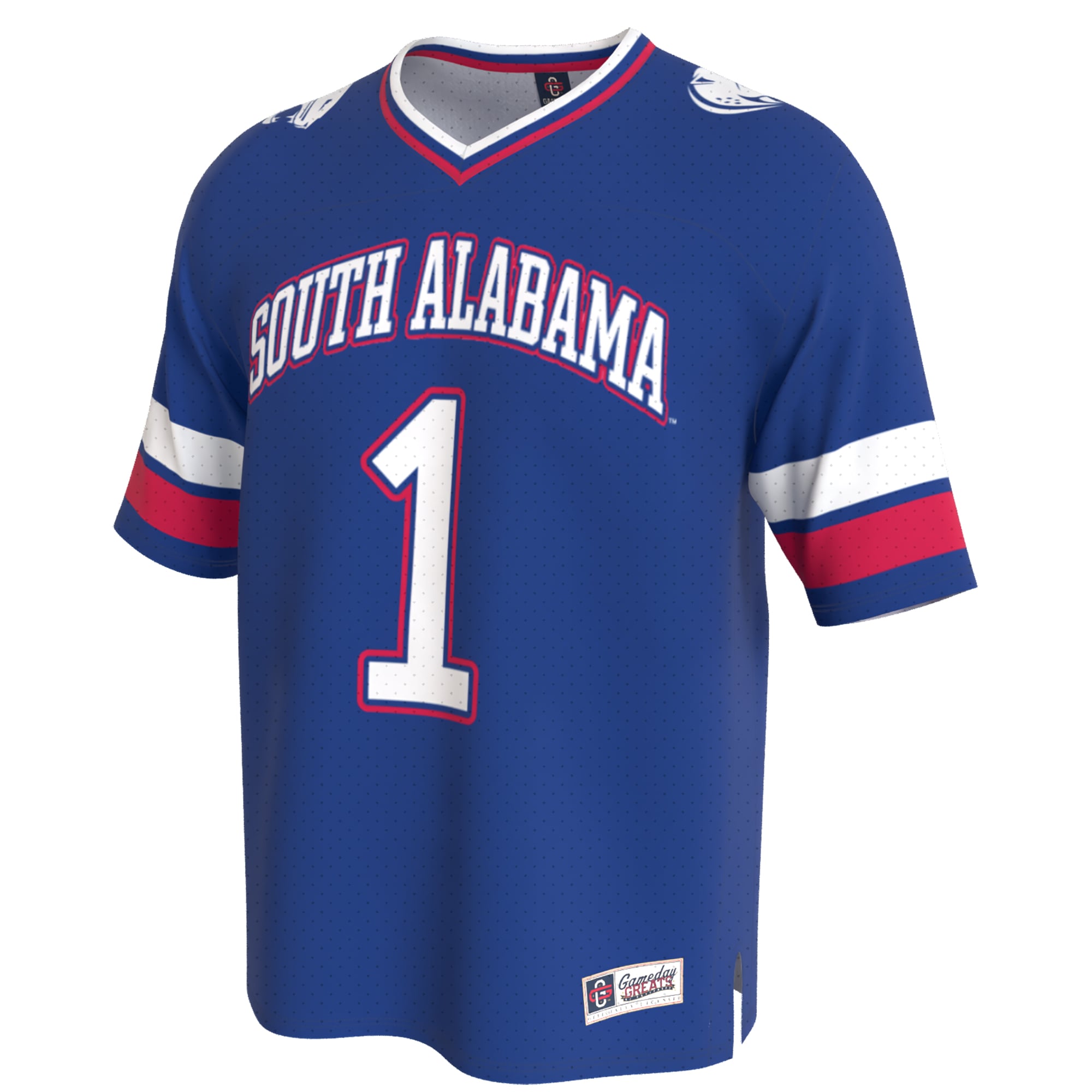 Unisex Navy South Alabama Jaguars Lightweight Collegiate Football Fashion Jersey