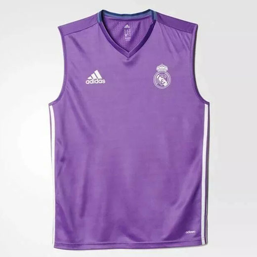 Authentic Real Madrid Purple 201617 Vest Soccer Jersey Shirt