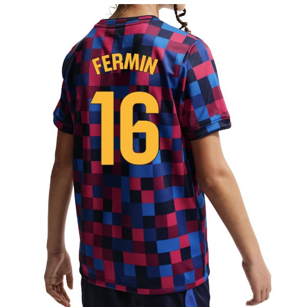 [JGK] 2026-2027 Barcelona Pre Match Shirt (Kids) (Fermin 16)