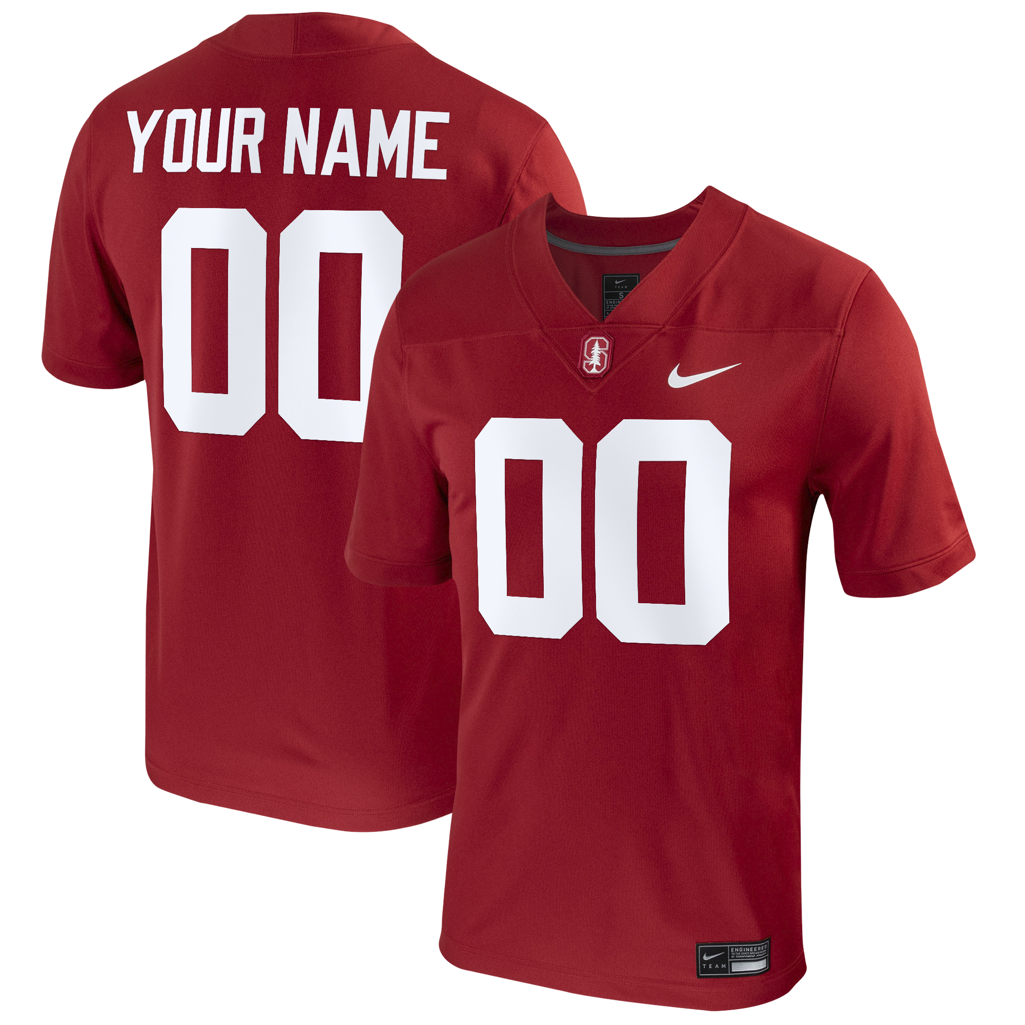Stanford Cardinal Football Custom Game Jersey - Cardinal