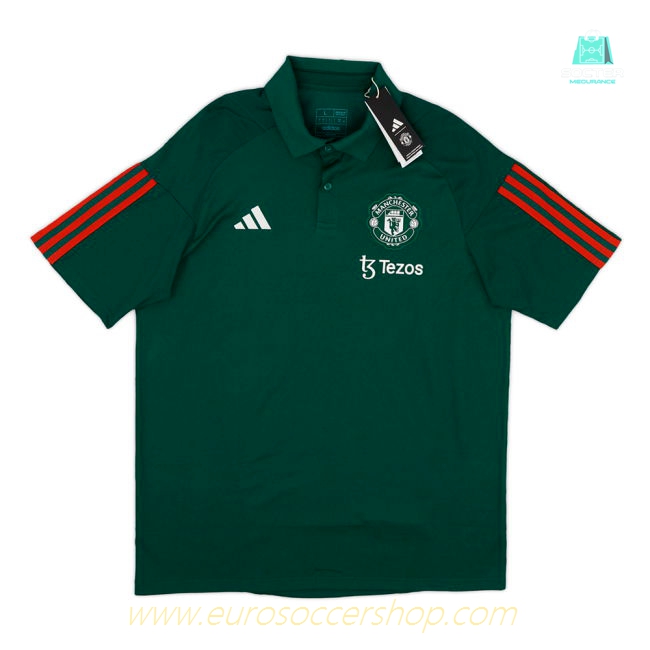 2023-2024 Man Utd Training Polo Shirt (Green)