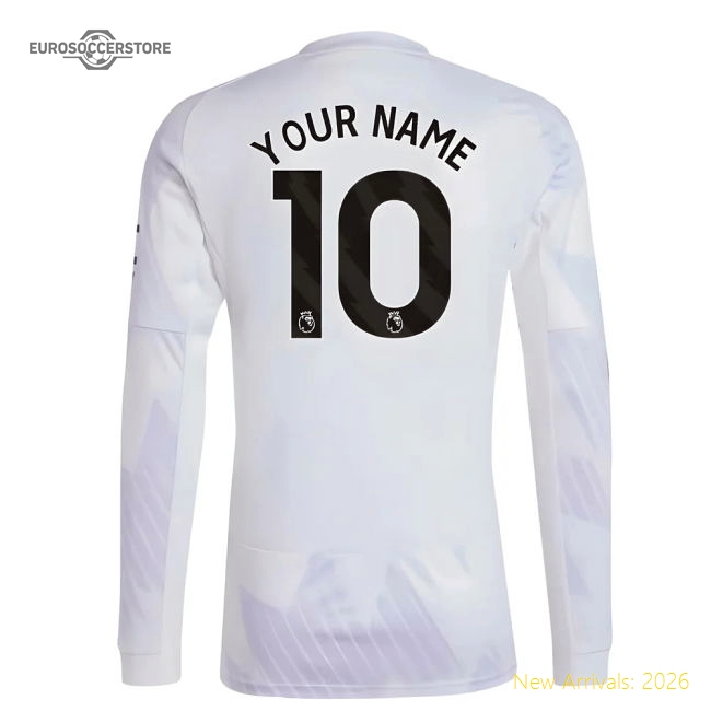 2025-2026 Man Utd Long Sleeve Away Shirt (your Name) - Collectors Item