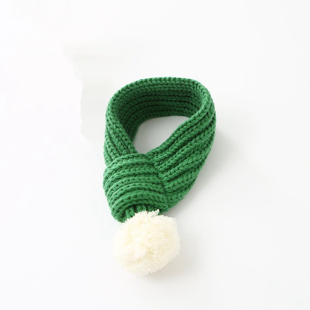 Street-Ready Christmas Knit Scarf For French Bulldog for Everyday Wear
