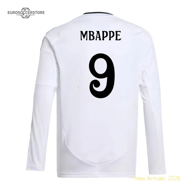 Real Madrid 2024-25 Home Fan Version For Kids (Mbappe Game Day Jersey