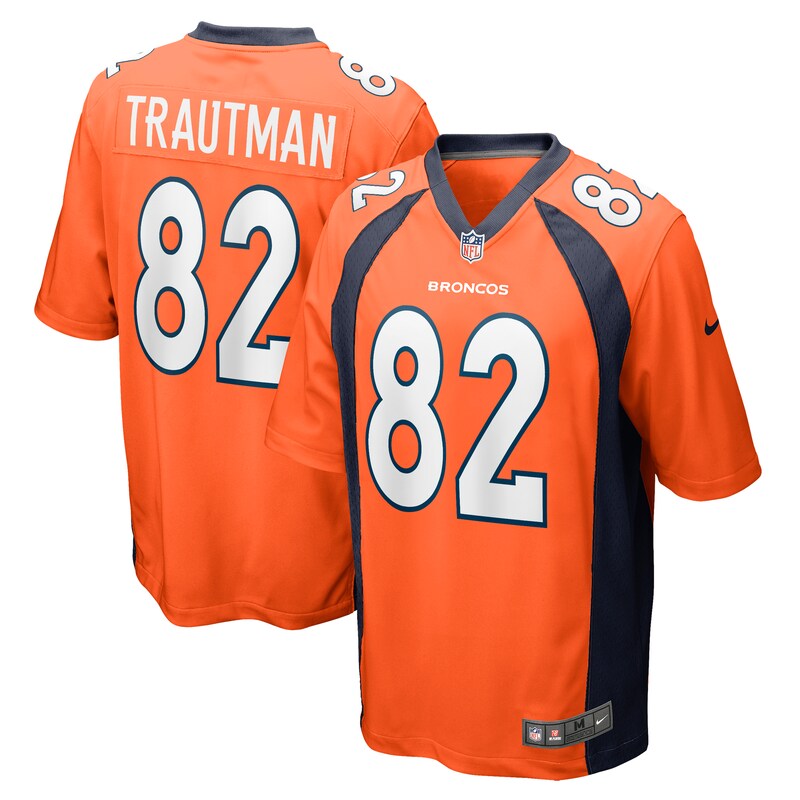 None Adam Trautman Champion DEN Broncos Genuine Jersey for NFL Fans