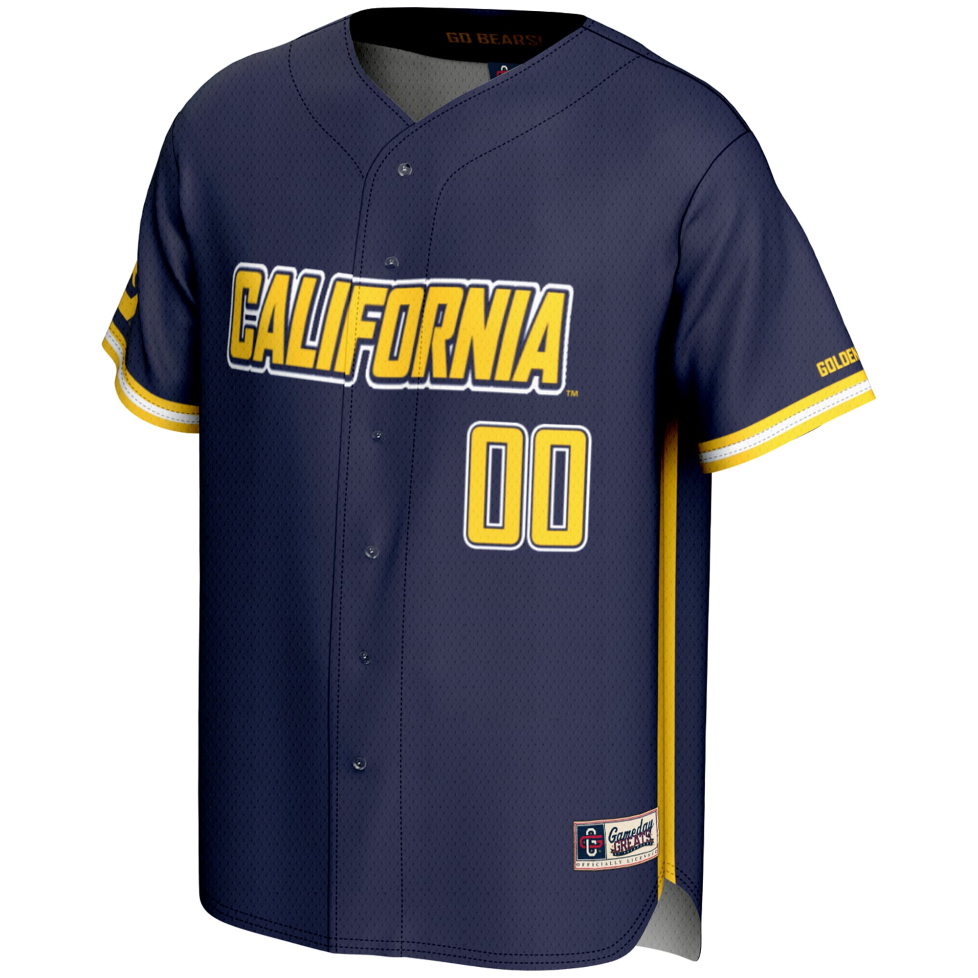 Cal Bears GameDay Greats Youth NIL Pick-A-Player Lightweight Baseball Jersey - Navy