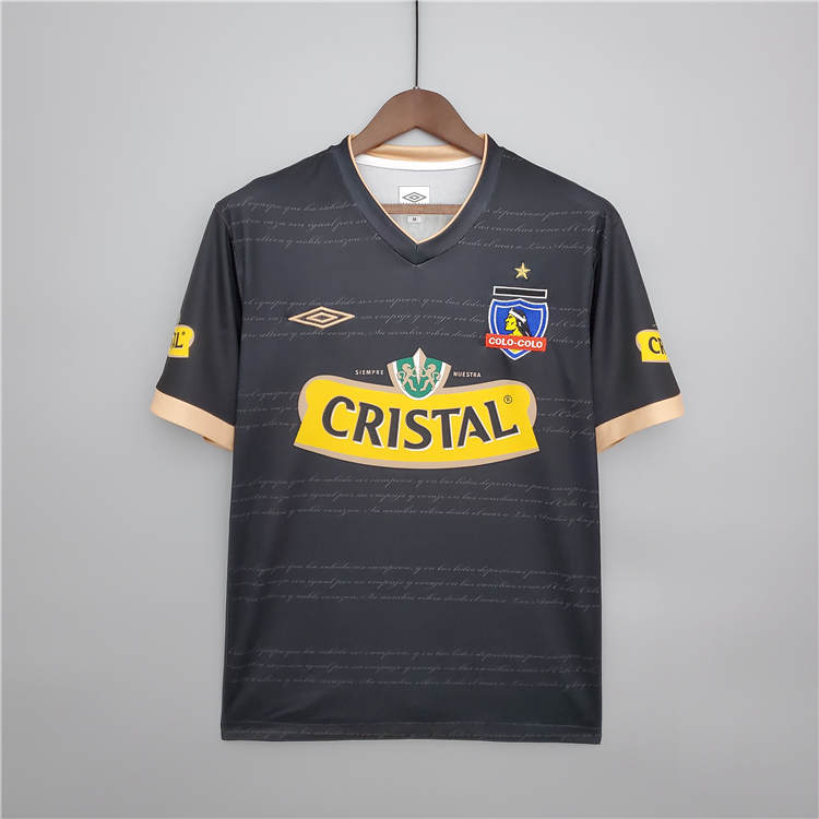 Colo-Colo Retro Soccer Jersey 2011 Black Away Football Shirt -