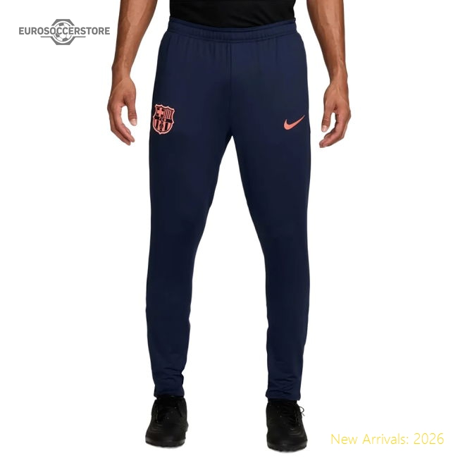 2025-2026 Barcelona Dri-Fit Strike Pants (Navy) - Kids