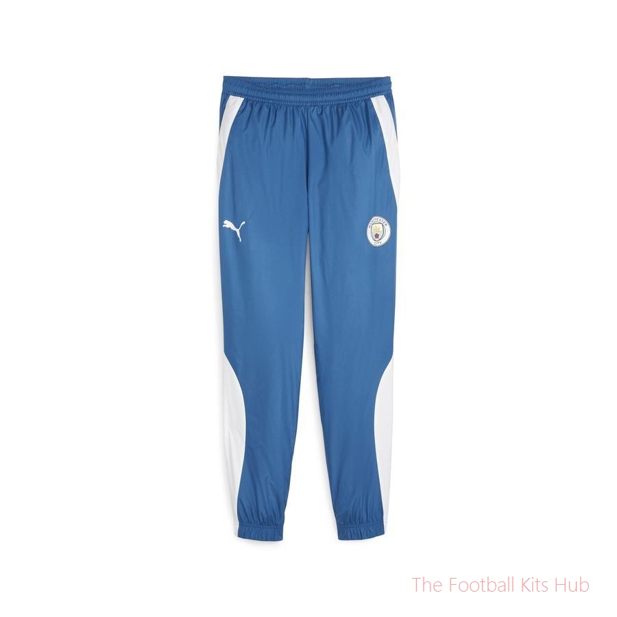 Manchester City Training Trousers Pre Match Woven - Blue/White