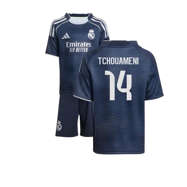 Real Madrid 2025-2026 Kit (Tchouameni 14) | Performance | Comfortable