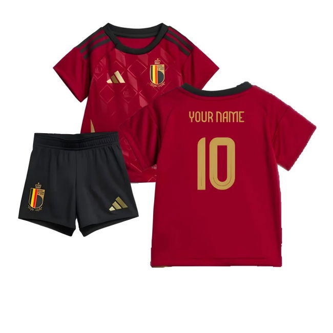 Authentic 2024-2025 Belgium Home Athletic Breathable Official