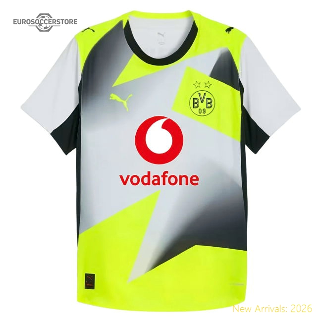 Borussia Dortmund Away Kit 2025-2026 Fan Wear Jersey