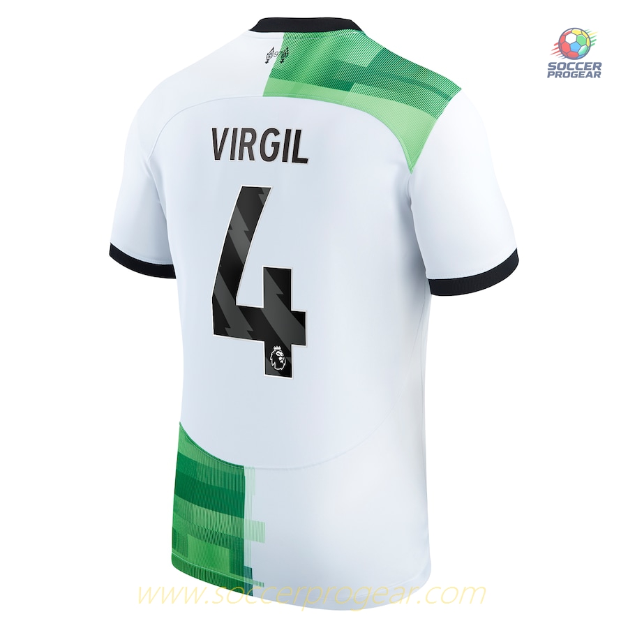 Liverpool Away Child Kit Shirt 2023 2024 Virgil