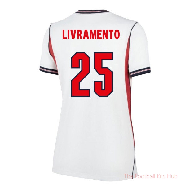 2026-2027 England Home Shirt (Womens) (Livramento 25)