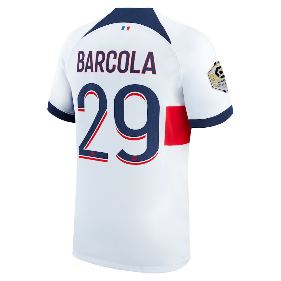 Paris Saint‑Germain FC Barcola 2023-2024 Lig Away Jersey – Authentic Shirt