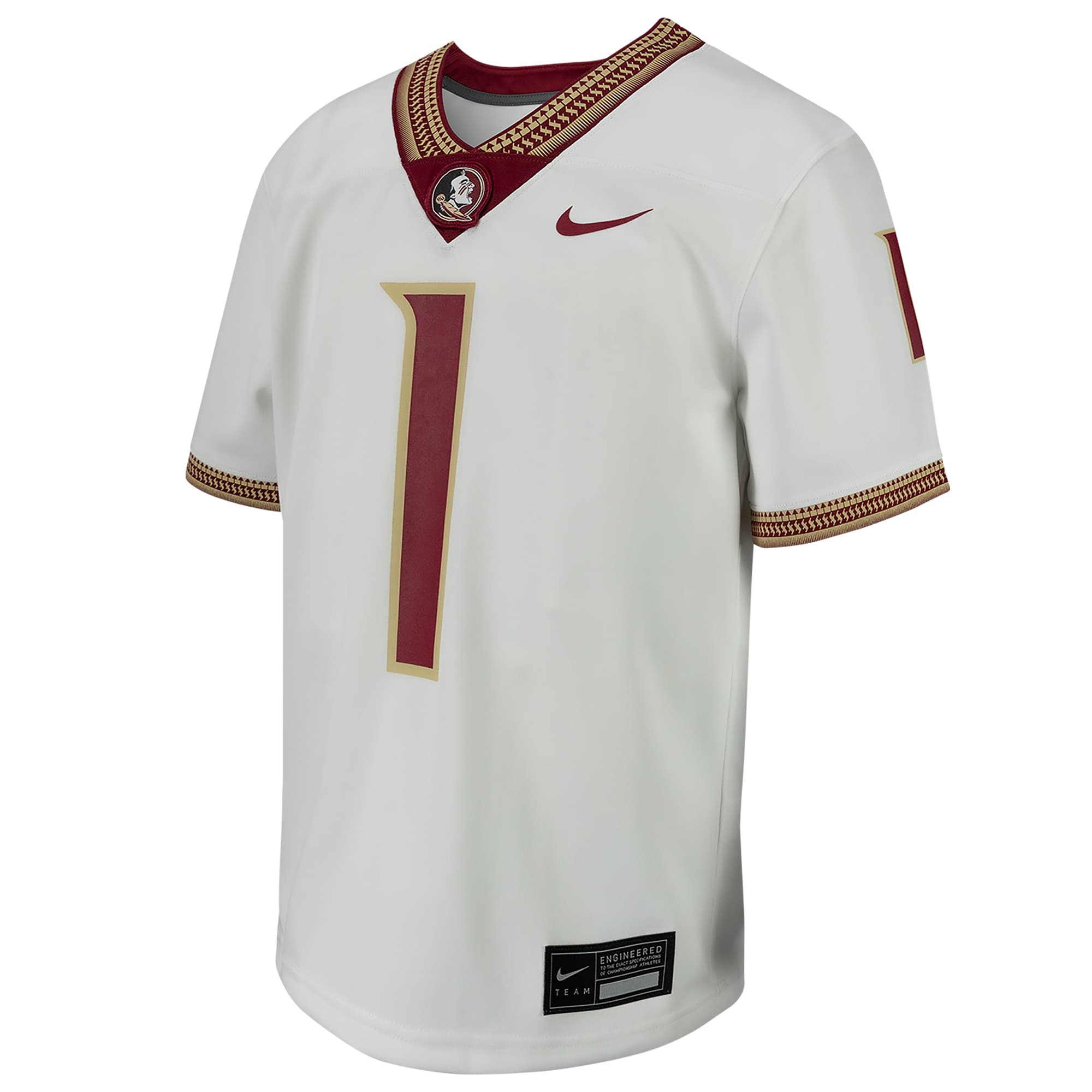 [NJP] # Florida State Seminoles Youth Football Game Jersey - White