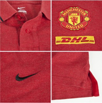 Manchester United Red Core Polo T-Shirt Replica - Official Replica