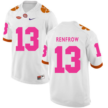 Men's Clemson CLE White 2024 match worn Hunter Renfrow #13 game day