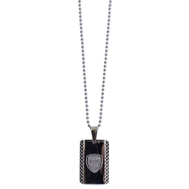 replica Arsenal FC Patterned Dog Tag & Chain
