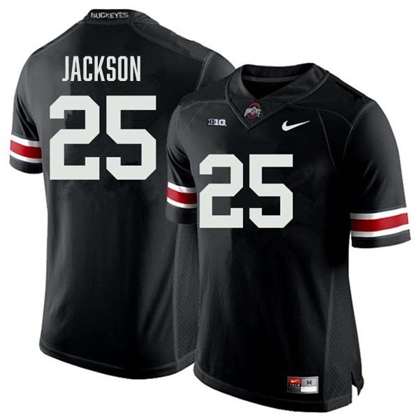 Men Ohio State Buckeyes #25 Bo Jackson Black Nike Stitch Jerseys