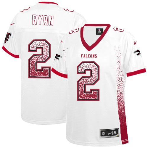 Official NFL Atlanta Falcons #2 Matt Ryan White Elite Jersey