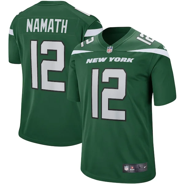 None Joe Namath Game Jersey - Green | NFL Player Jersey | NFL Football
