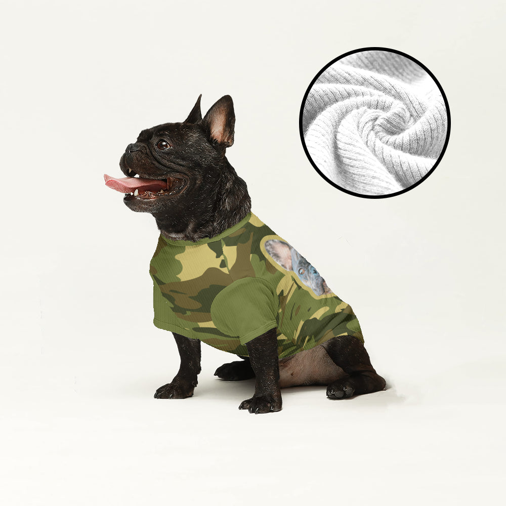 French Bulldog Pip Personalized Wool Sweater For Frenchies Warm Dog Outfit