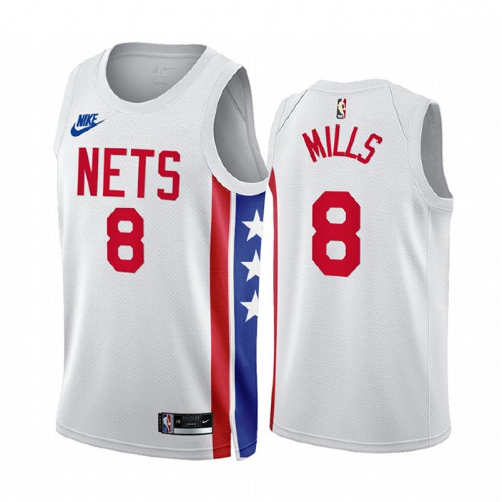 Premium Brooklyn Nets 8 Jersey White Classic Edition - Fan Favorite