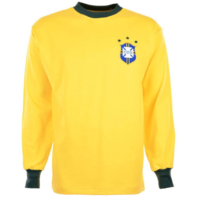 Team Brazil 1972 Three Times Champions Retro Football Shirt