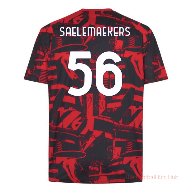 Breathable AC Milan Warm Up 2026-2027 Jersey (Saelemaekers 56)