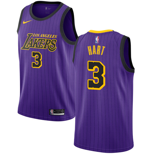 Purple Nike Angeles Lakers #3 Lakers Jersey - Breathable Material