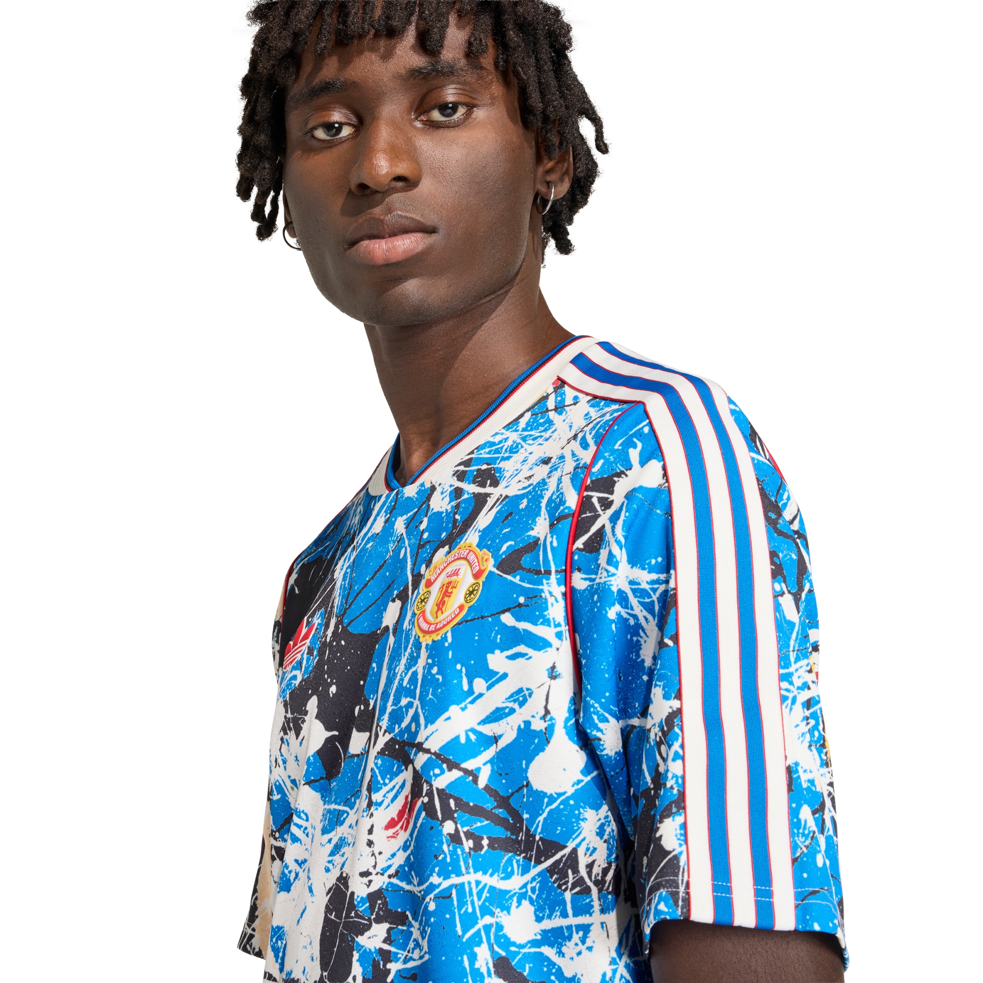 [SJH] Manchester United X Stone Roses Replica Jersey - Blue