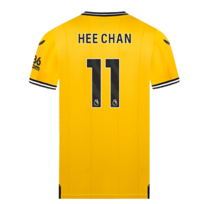 Match Day Wolves Wolves Home Shirt Hee Chan #11 Professional Grade...