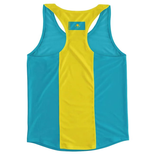 Kazakhstan Flag Running Vest Worldcup Quality Netherlands