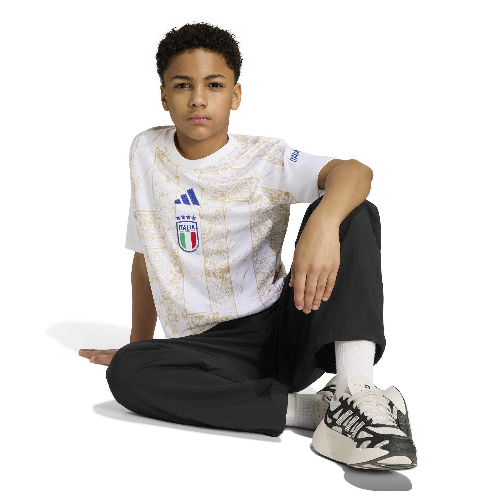 [JED] Italy National Team Youth 2026 Pre-Match Jersey Top - White