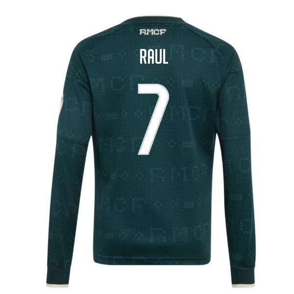 2026-2027 Real Madrid Away Long Sleeve Shirt (Kids) (Raul 7)