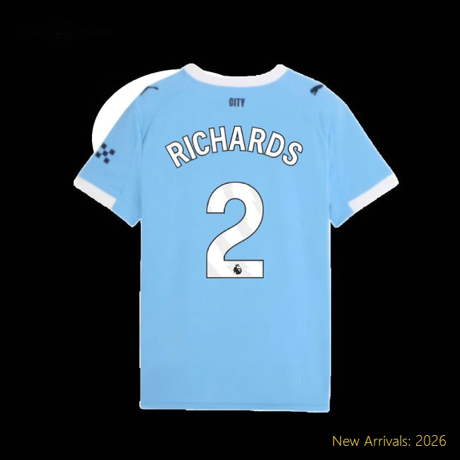 2025-2026 Man City Kids Durable Richards Jersey Drycell