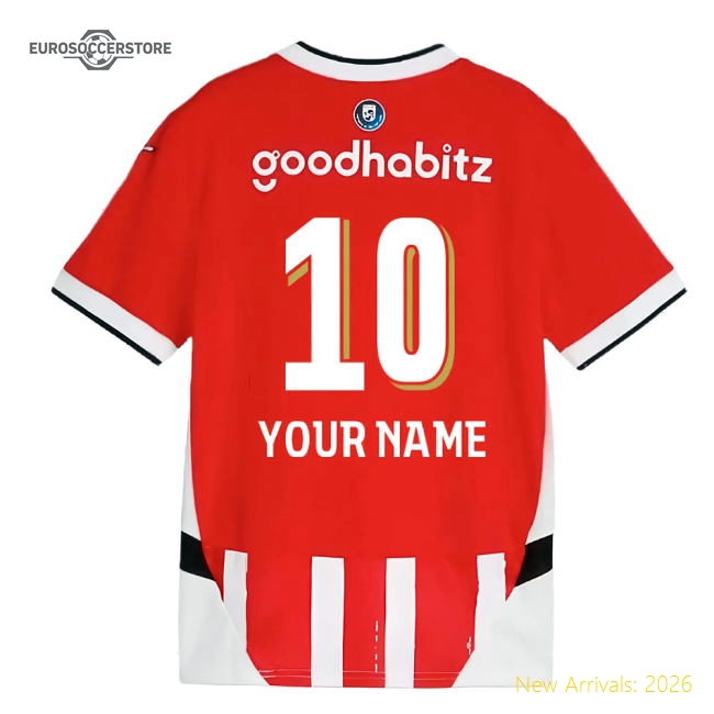 2024-2025 PSV Eindhoven Home Shirt (Kids) (Your Name)