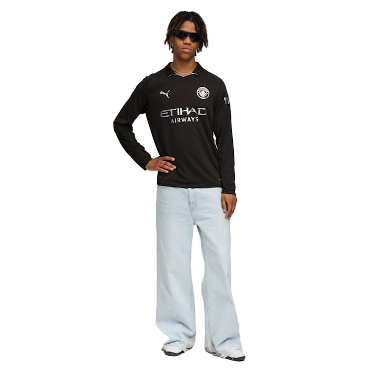 Manchester City Sleeve 2025-2026 UCL Away Jersey – Authentic Shirt