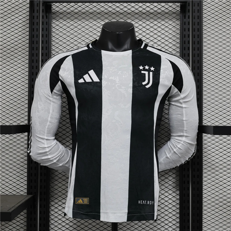2425 Juventus Home Long Sleeve Shirt Authentic Version - Official